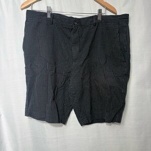 Michael Kors Men’s Black Pinstripe Seersucker Shorts Size 38 Cotton Summer